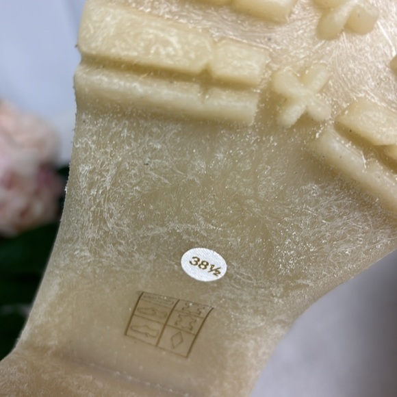 NWT Free People Jasper OTK Boots Suede Tan Block Heel Buckle Strap Boots - Picture 6 of 8